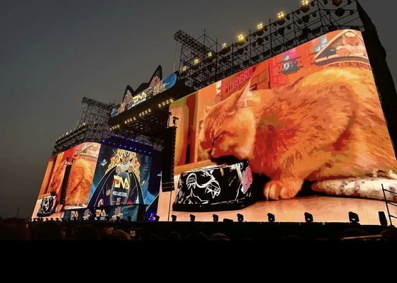 Grands lieux grand angle de l'écran de stade LED affichage P10 IP65 étanche HD boîte en fer