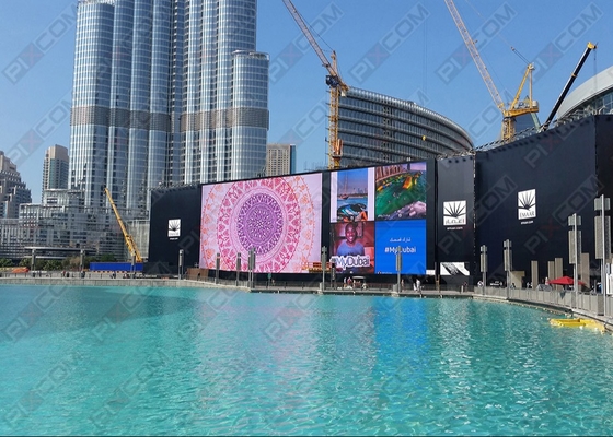 Écran à courbure en aluminium pour la publicité routière, écran d'affichage LED étanche à l'eau, extérieur P16 DIP