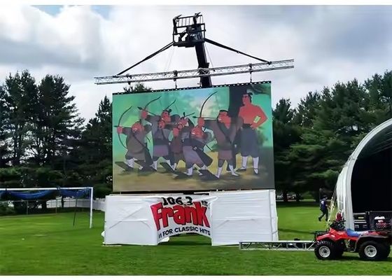 Location d'écran boîte en fer / fonte en aluminium P20 étanche à LED écran vidéo mur publicité d'affiche dynamique extérieure