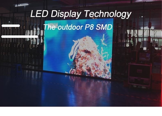 Taille personnalisée Écran de panneau LED résistant aux intempéries avec 65410 points / m2 Densité de points et mode de conduite 1/16 S