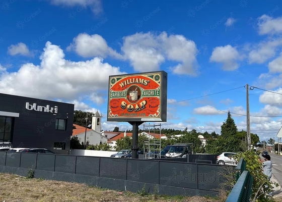 Écran de location imperméable à l'eau IP65 Extérieur Affichage LED pleine couleur 500*1000MM P4.81 Module HD 7500cd/Sq Lumière