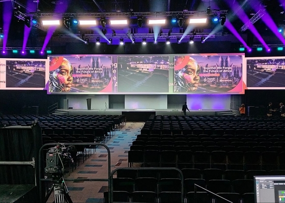 Écran LED plein couleur pour la location extérieure,2Affichage vidéo transparent à hauteur de pixel de.5 mm