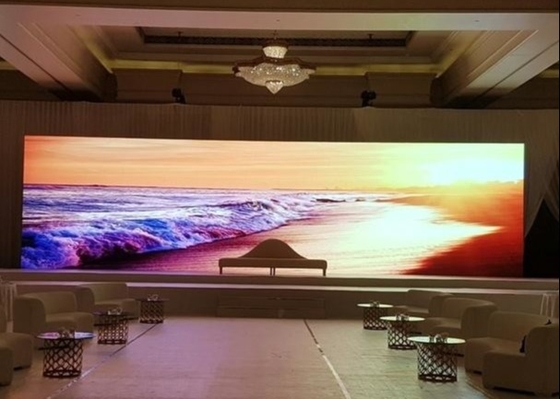 Grand écran de location P1.667 Affichage LED HD RGB intérieur, boîte en aluminium 400x300 mm