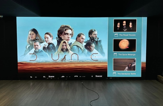 Écran à courbe Scène intérieure personnalisable entretien avant Wifi Ultra HD Écran LED à petite hauteur P2.5