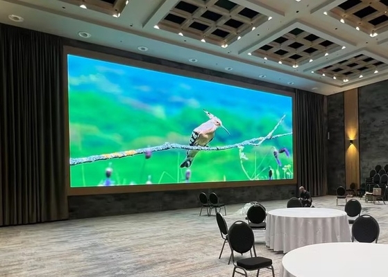 384 mm x 192 mm Module Taille P6 Intérieur Full Color LED Video Wall avec un armoire super mince et une luminosité de 2500 nits