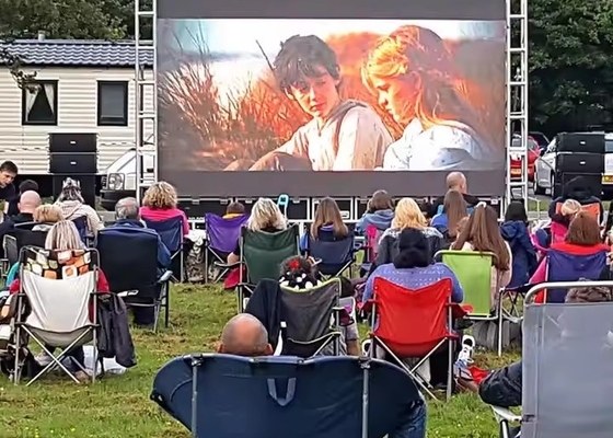 Grand panneau vidéo à écran LED P5 pour la publicité d'événements en aluminium/location, IP65 extérieur