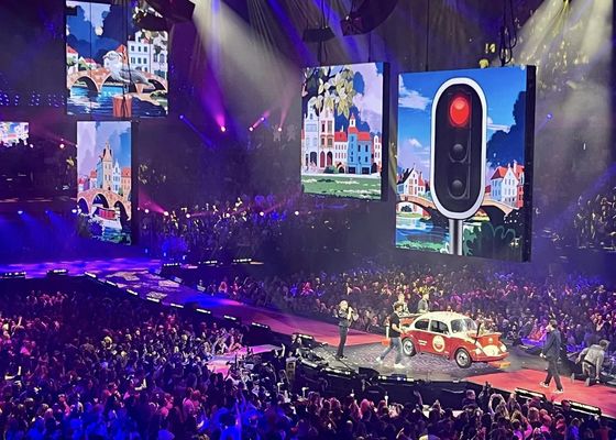 P4.8 Publicité haute définition Écran en aluminium LED imperméable à l'eau à moulage sous pression avec garantie de 3 ans