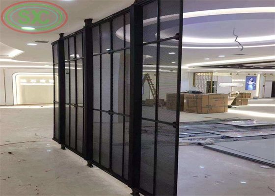 Location d'un écran LED transparent à haute luminosité à l'intérieur en pleine couleur G3.91 - G7.8125