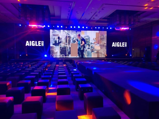 Moniteur LED haute résolution P4 RGB intérieur, mur vidéo pour salles de conférence, concerts