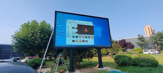L'éclat de la taille SMD3535 a mené annoncer la publicité d'écran extérieurs que polychromes fixes installent le panneau d'affichage de P10 P8 P6 P5 LED
