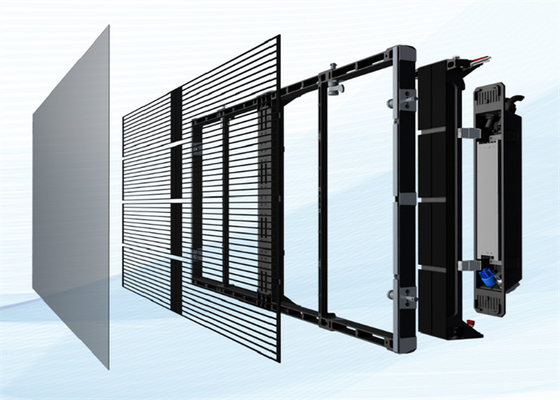 AC100-240V 60Hz Écran d'affichage LED transparent à entrée pour publicité intérieure Fonction d'affichage vidéo 3-5 ans de garantie