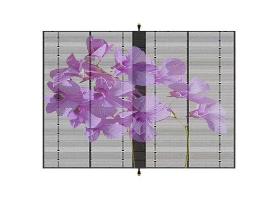 Écran d'affichage LED transparent à couleur pleine P3.9-7.8 intérieur