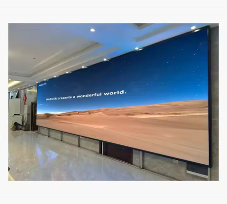 Écran mural vidéo à LED de haute définition pour la publicité intérieure avec des options d'armoire en fer ou en aluminium en pleine couleur