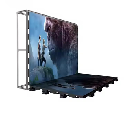 Panneaux de sol de danse LED interactifs Affichage de location de scène P3.91 P4.81 P5.2 P6.25 Écran de carreaux de sol LED Aucune critique encore