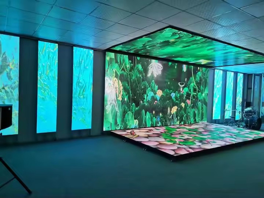 Résistance à l'eau IP65 IP67 P2.5 P2.9 P3.91 P4.81 P5.2 P6 P6.25 Touch Interactive Scène de danse Parquet LED Écran de sol