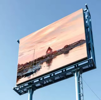 Entretien de l'avant-dernière partie Affichage numérique à LED couleur complète Affichage 10 mm Pixel Pitch Cabinet en fer