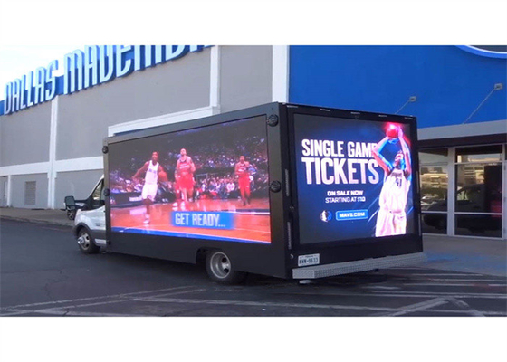 P10 Écran LED mobile à couleur complète / affichage vidéo LED extérieur pour la publicité