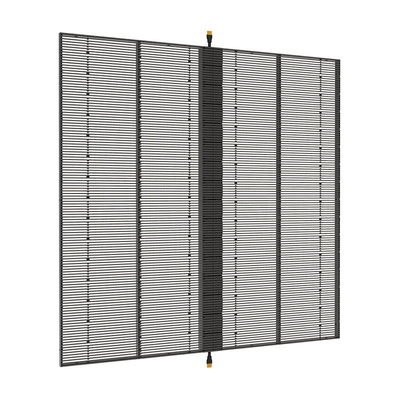 Centre commercial mode pleine couleur P3.91-7.82 Écran LED transparent Mur de rideau en verre
