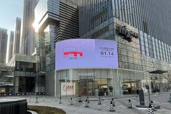 P6 Affichage extérieur à LED à couleur complète avec angle de vision horizontal et vertical de 120° pour de larges applications