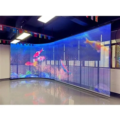 1R1G1B Écran LED transparent Affiche de rideau Affichage couleur complète Garantie de 3 ans