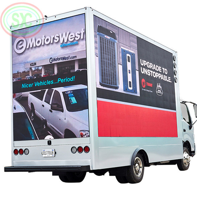 5000-8000 Nits Lumière Display LED de camion mobile 60 Hz Tache IP65 et 2727 Taille de lampe pour une fréquence de rafraîchissement élevée