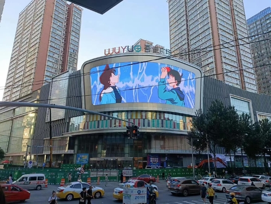Affichage LED plein couleur extérieur pour la publicité de rue à haute luminosité Écran LED SMD P10 étanche à l'eau et à économie d'énergie