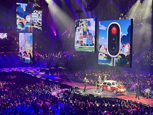 Écran LED plein couleur HD extérieur de location haute densité 3 ans de garantie
