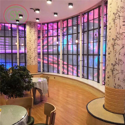 Méthode de conduite Module d'écran LED transparent Poids 0,2 kg/PC Écran transparent à LED
