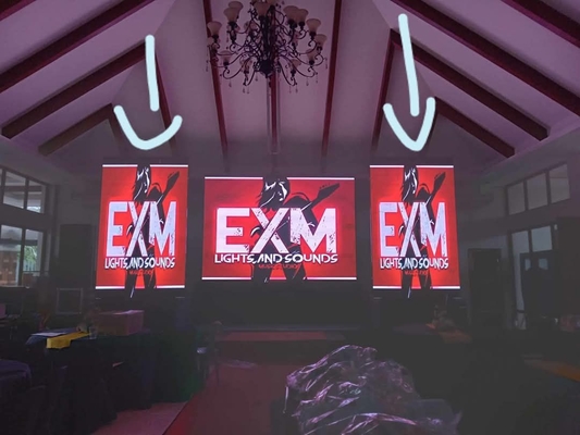 Écran LED haute définition 2500nits Lumière Full-Color Location pour l'extérieur 160000/m2 Densité de pixels