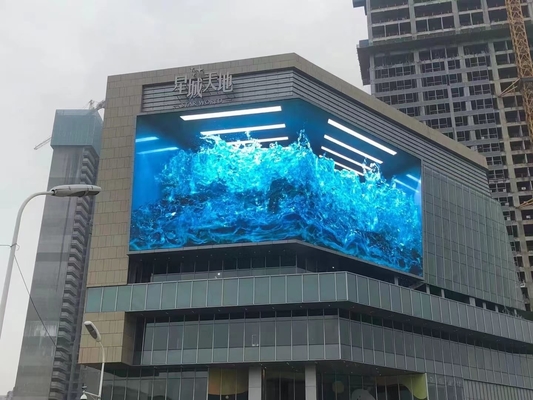Taux de rafraîchissement élevé SMD3535 P6 Affichage publicitaire en plein air en couleur avec 5000 cd / m2 Lumière et distance de vision optimale