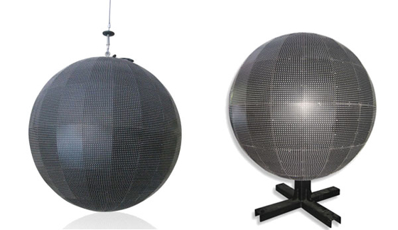 Centre commercial et événements Sphère Écran LED avec Méthode de maintenance de service arrière Voltage DC5V Facile à utiliser