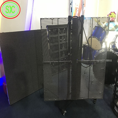 Méthode de conduite Écran LED translucide Matériau d'armoire en aluminium pour la publicité intérieure