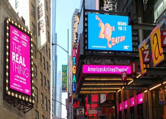 1/13 Mode de numérisation Publicité Affichage LED en couleur P4.81 Écran extérieur imperméable à l'eau HD Haute luminosité