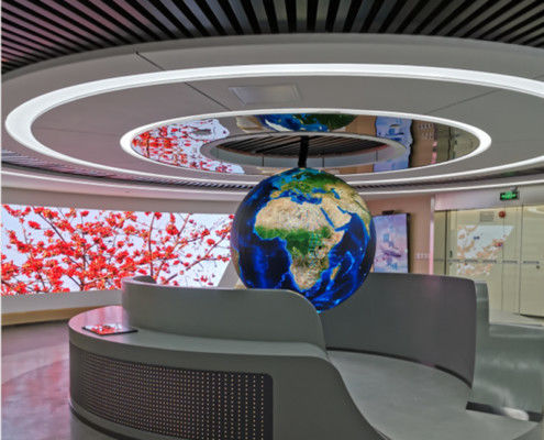 Écran LED sphérique d'intérieur à 360° avec un pas de pixel de 3,91 mm