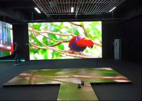 3 Panneau LCD LED à l'intérieur en couleur complète 500*1000mm*75mm pour l'affichage publicitaire des entreprises