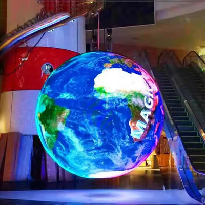 P3.91mm Écran d'affichage extérieur à LED à sphère à colonne en couleur