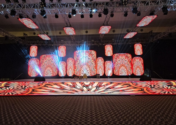 Location à l'intérieur P1.923 Affichage LED Rgb Panneau d'affichage LED 246x246mm Taille du module