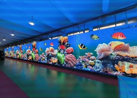 L'écran d'affichage à LED intérieur en aluminium moulé sous pression/location, panneau d'affichage vidéo LED en aluminium 256*128MM