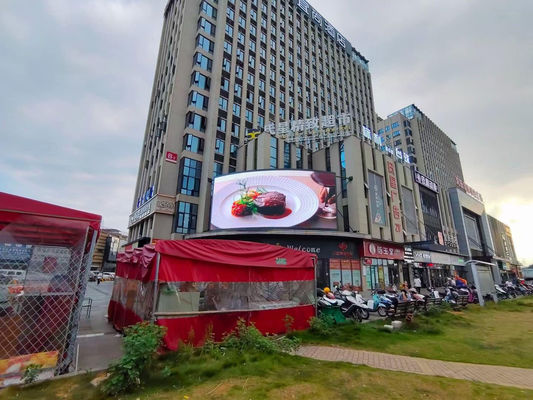 Taux de rafraîchissement élevé 960mm*960mm P5 P10 3840Hz Affichage LED plein couleur extérieur pour la reconnaissance de mur vidéo publicitaire
