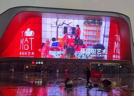 Écran de location amovible HD Glass Crystal Chip P5 Affichage à LED transparent
