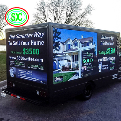 Montage sur camion Affichage LED mobile pour camion à haute fréquence de rafraîchissement et événements personnalisables