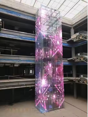 Affichage LED transparent flexible à haute résolution P6 de haute qualité pour fenêtres de vitrines/publicité