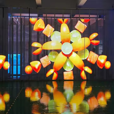P2.6 Écran transparent à LED Grille à couleur entière Écran de glace à LED Écran publicitaire électronique intérieur Fenêtre en verre