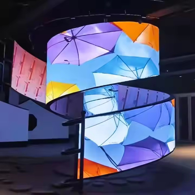 Affichage extérieur à 360 degrés à LED cylindrique