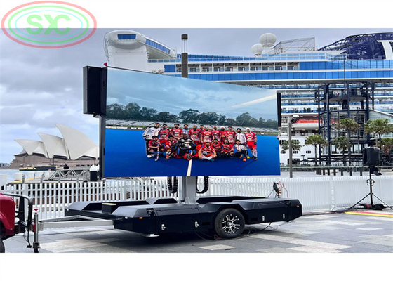 Système de contrôle multimédia et affichage de panneaux LED de voiture à haute luminosité P6 pour une publicité accrocheuse