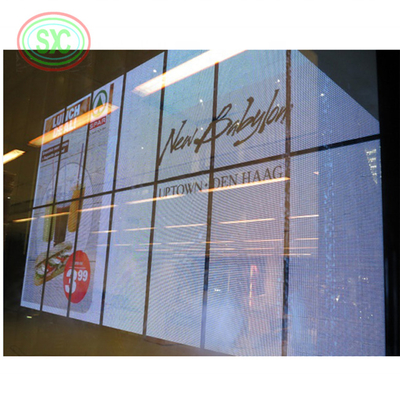 Méthode de conduite avancée Écran LED transparent avec IP43 Matériau d'armoire en aluminium étanche et durable