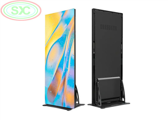 Affichage d'affiche LED en armoire en acier avec une densité de 122 880 pixels pour centres commerciaux et salles de conférence