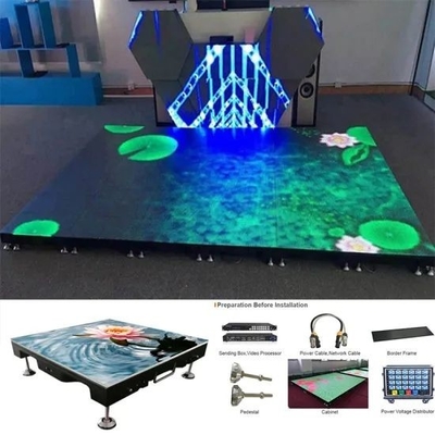 Taux de rafraîchissement de 3840 Hz/s et contrôle RGB 3-EN-1 pour une piste de danse lumineuse étincelante