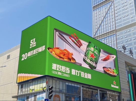 Taille d'écran personnalisée et luminosité 5500 Affichage LED plein couleur extérieur pour la publicité vidéo extérieure