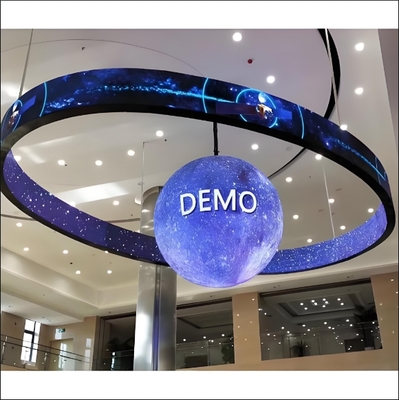 Module LED sphérique de taille 320*160mm pour l'affichage multifonctionnel de vidéos/textes/images